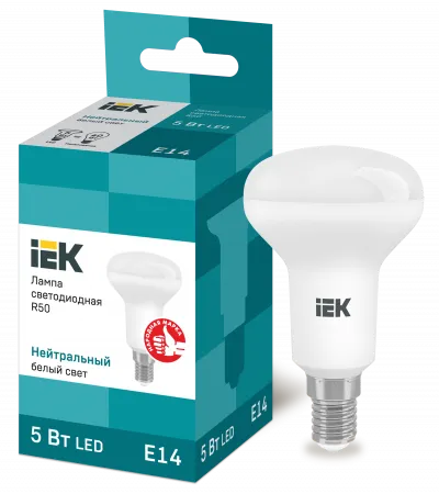 (LLE-R50-5-230-40-E14) Лампа LED R50 рефлектор 5Вт 230В 4000К E14 IEK