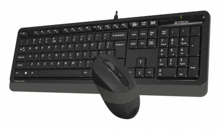 (F1010 GREY) Клавиатура + мышь A4Tech Fstyler F1010 клав:черный/серый мышь:черный/серый USB Multimedia