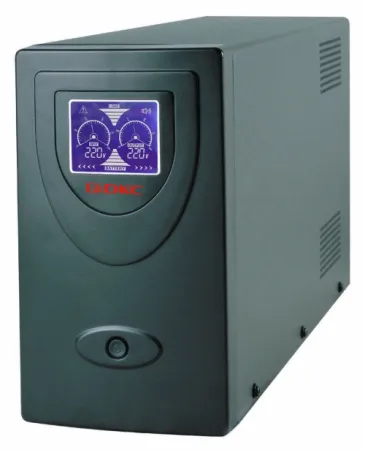 (INFOLCD2000SI) Линейно-интерактивный ИБП ДКС серии Info LCD, 2000 ВА/1200 Вт, 1/1,2xIEC C13, 2xSchuko, USB + RJ45, LCD, 2x9Aч